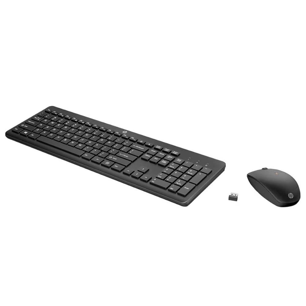 HP Wireless Keyboard and Mouse Combo - Full Size Membrane Chiclet Style Keyboard